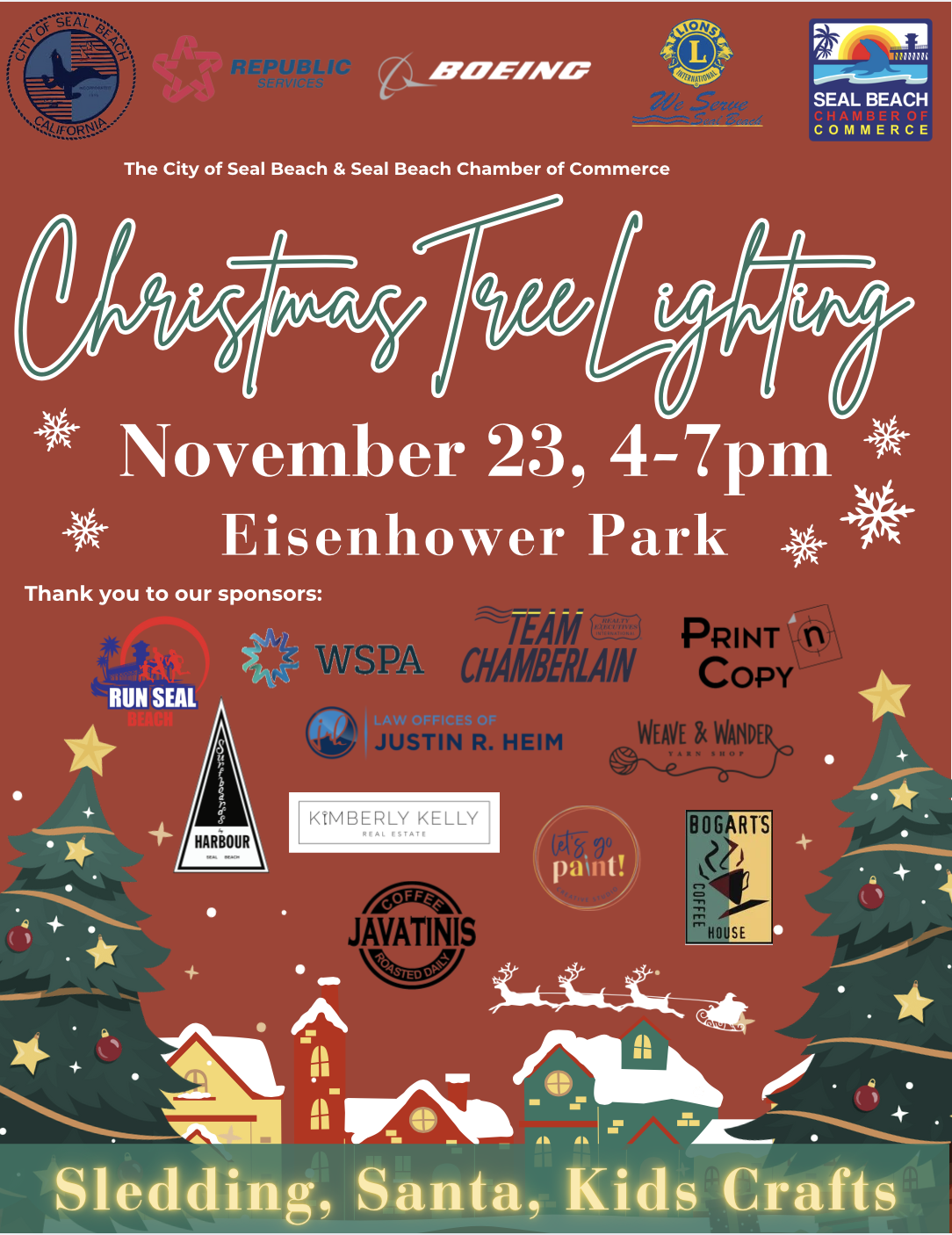 Tree Lighting Printed Poster